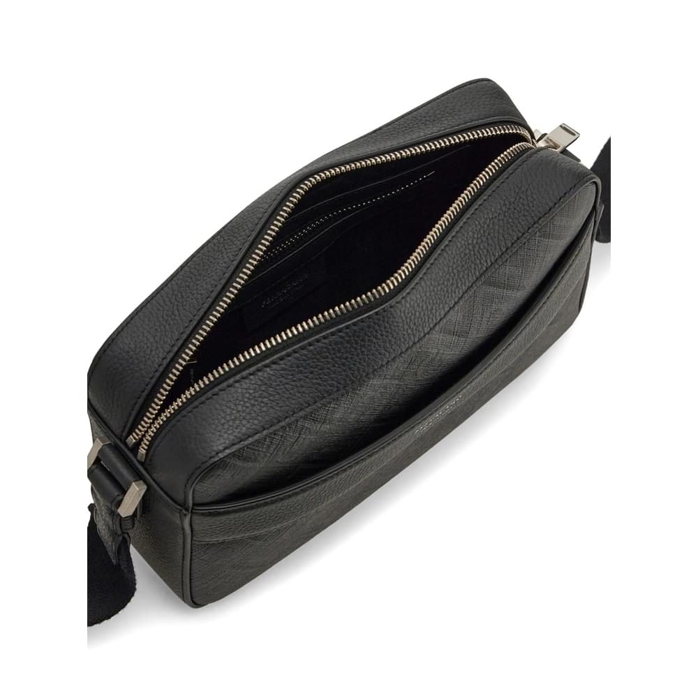Ferragamo Black Messenger Bags Men Men FERRAGAMO