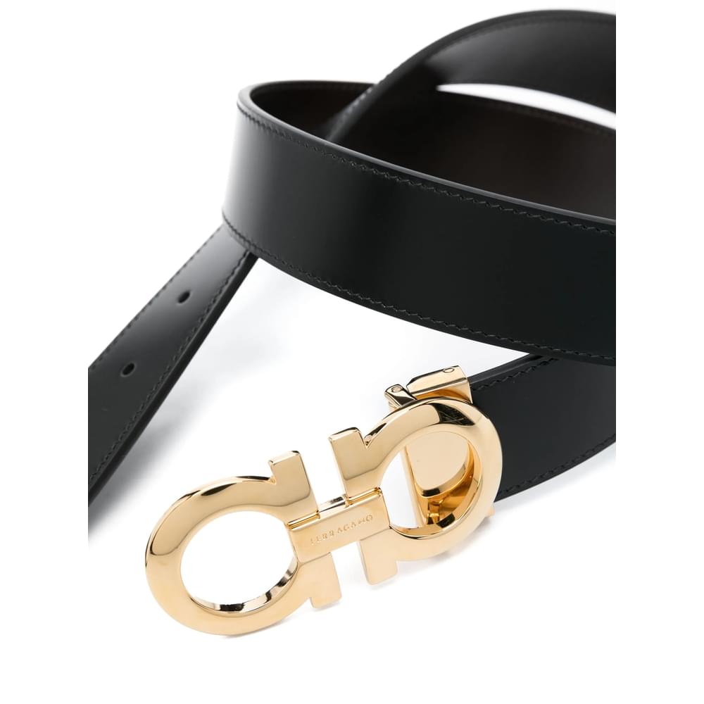 Ferragamo Black Belts Men FERRAGAMO