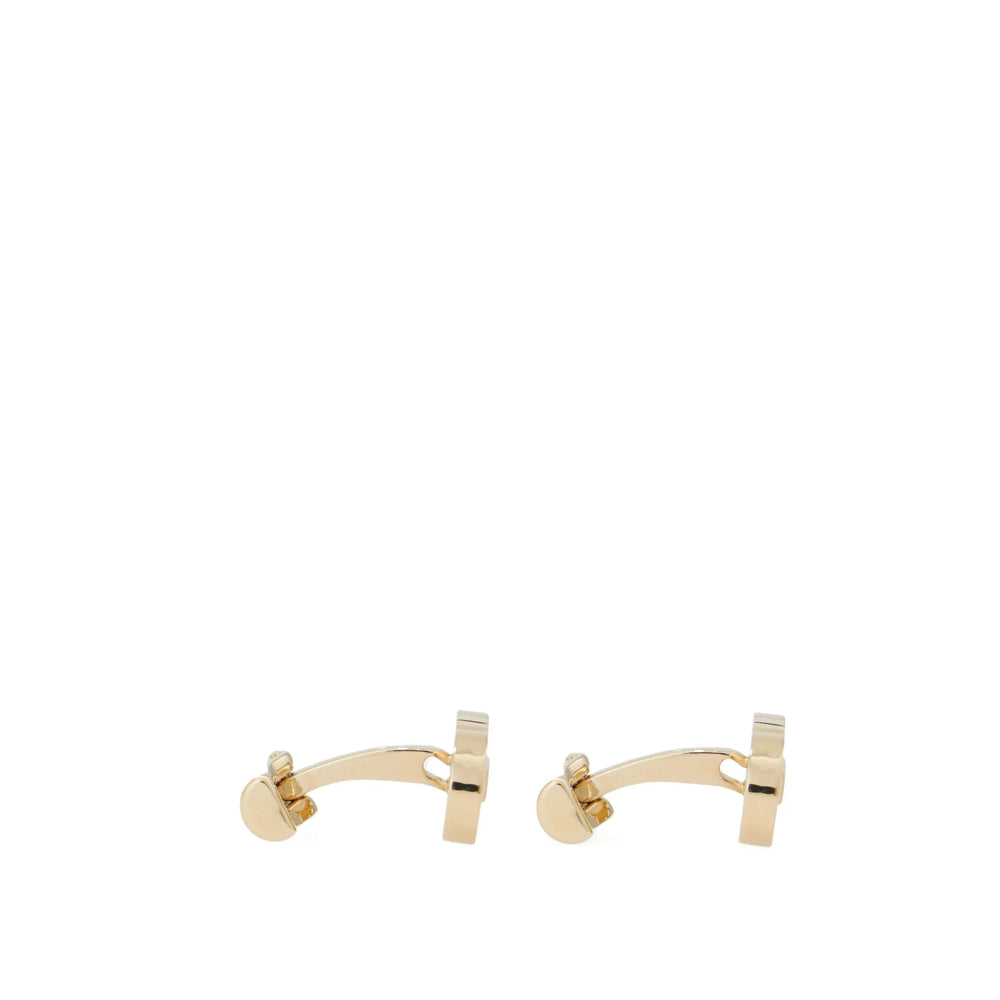 Ferragamo Gold Cufflinks Men FERRAGAMO