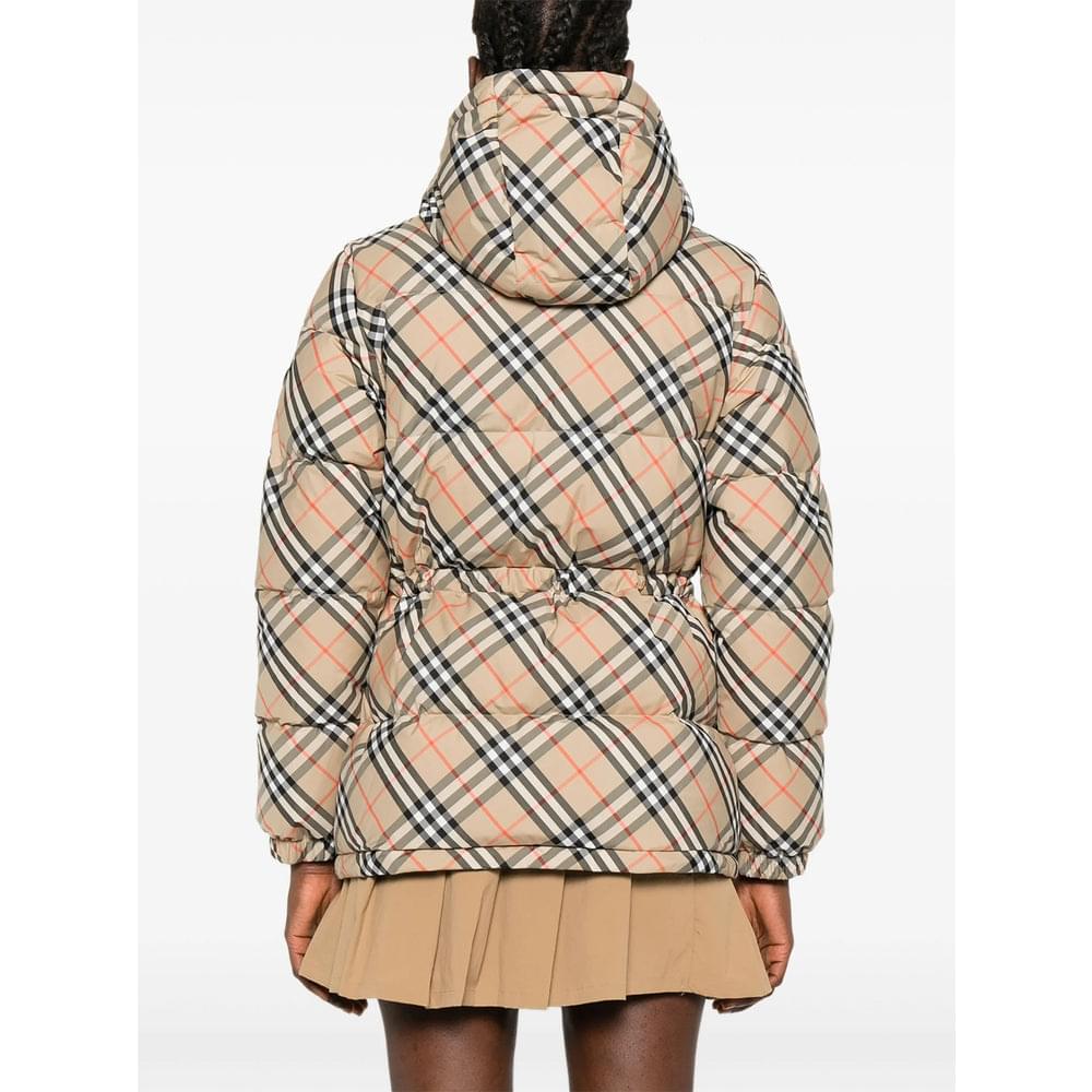 Burberry Neutrals Jackets - Puffer Jackets Women BURBERRY