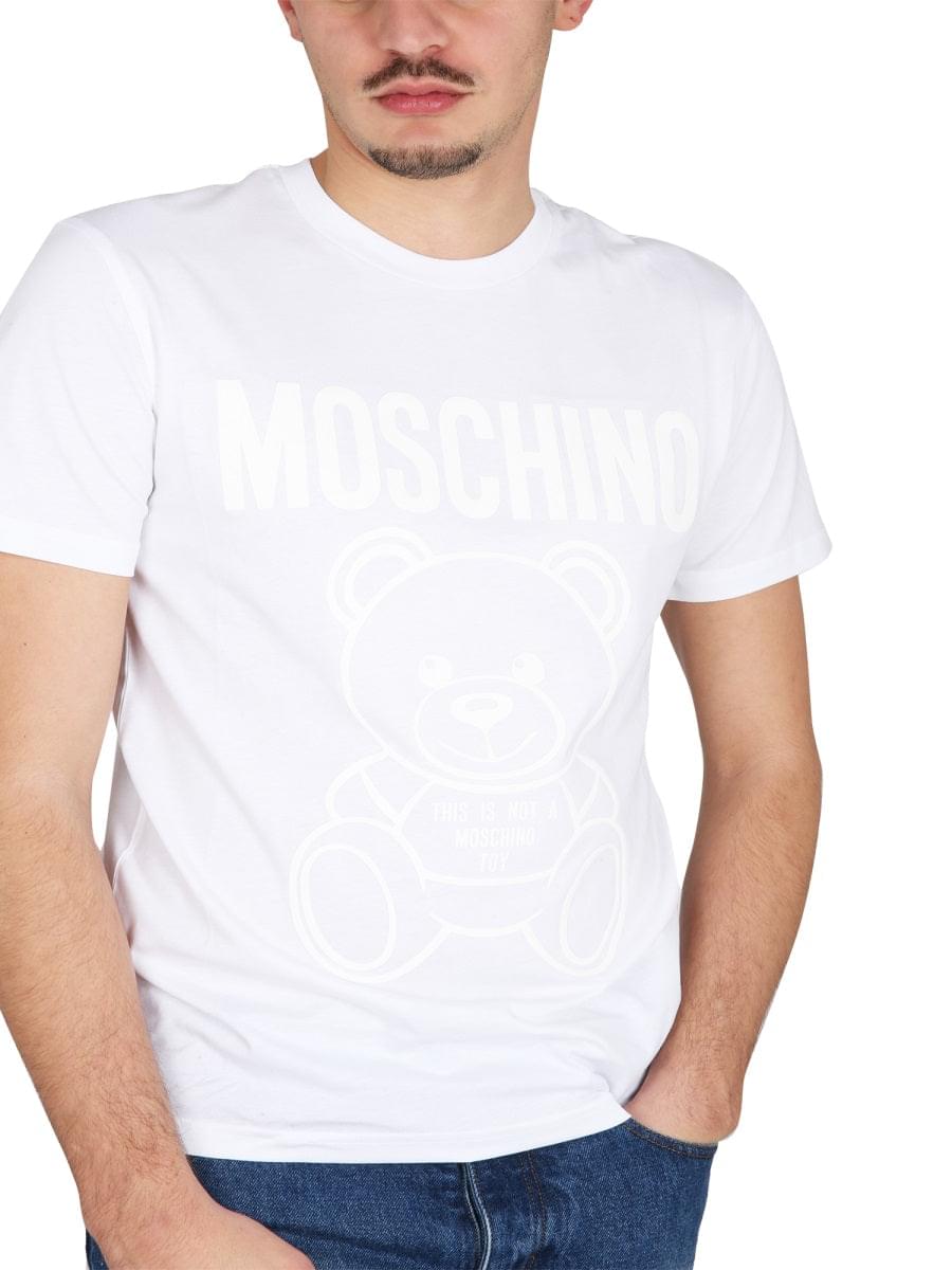 Moschino Men Moschino Teddy Bear Organic Jersey T-Shirt MOSCHINO