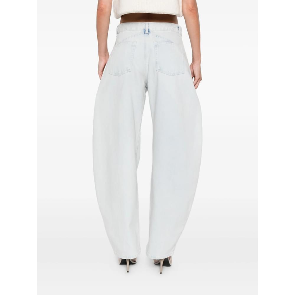 Alaia Women Low Round Denim Jeans ALAIA