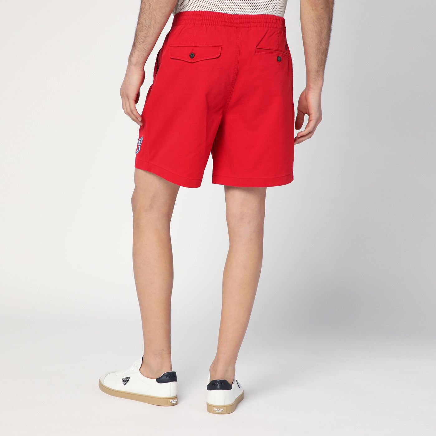 Polo Ralph Lauren Red Bermuda Shorts Stretch Classic-Fit Men Polo Ralph Lauren