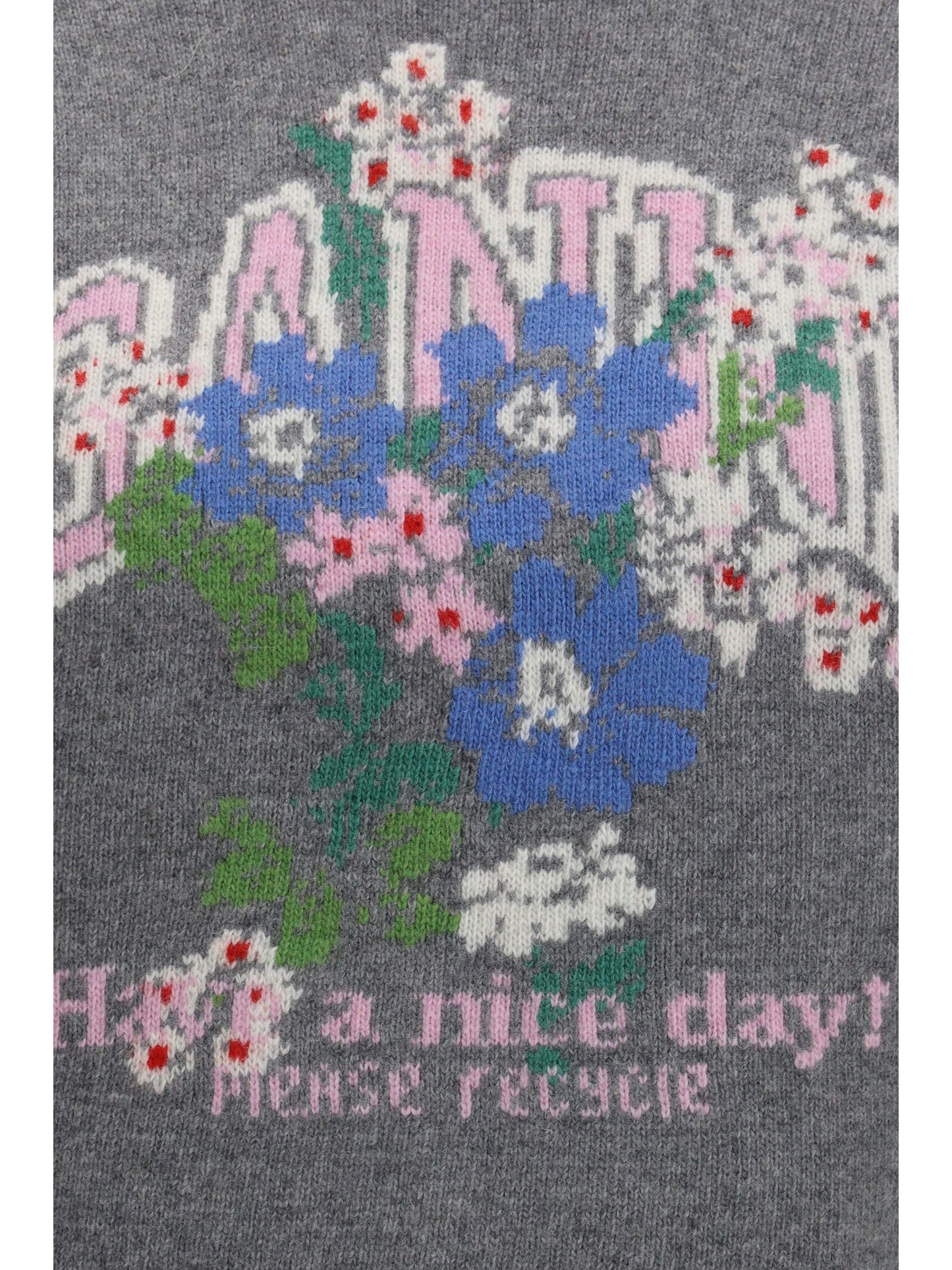 Ganni Women Wool Floral Vest GANNI