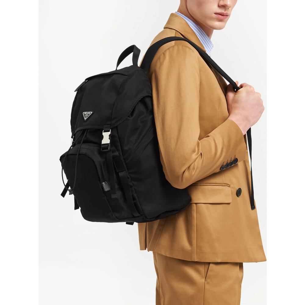 Prada Black Backpacks Men PRADA