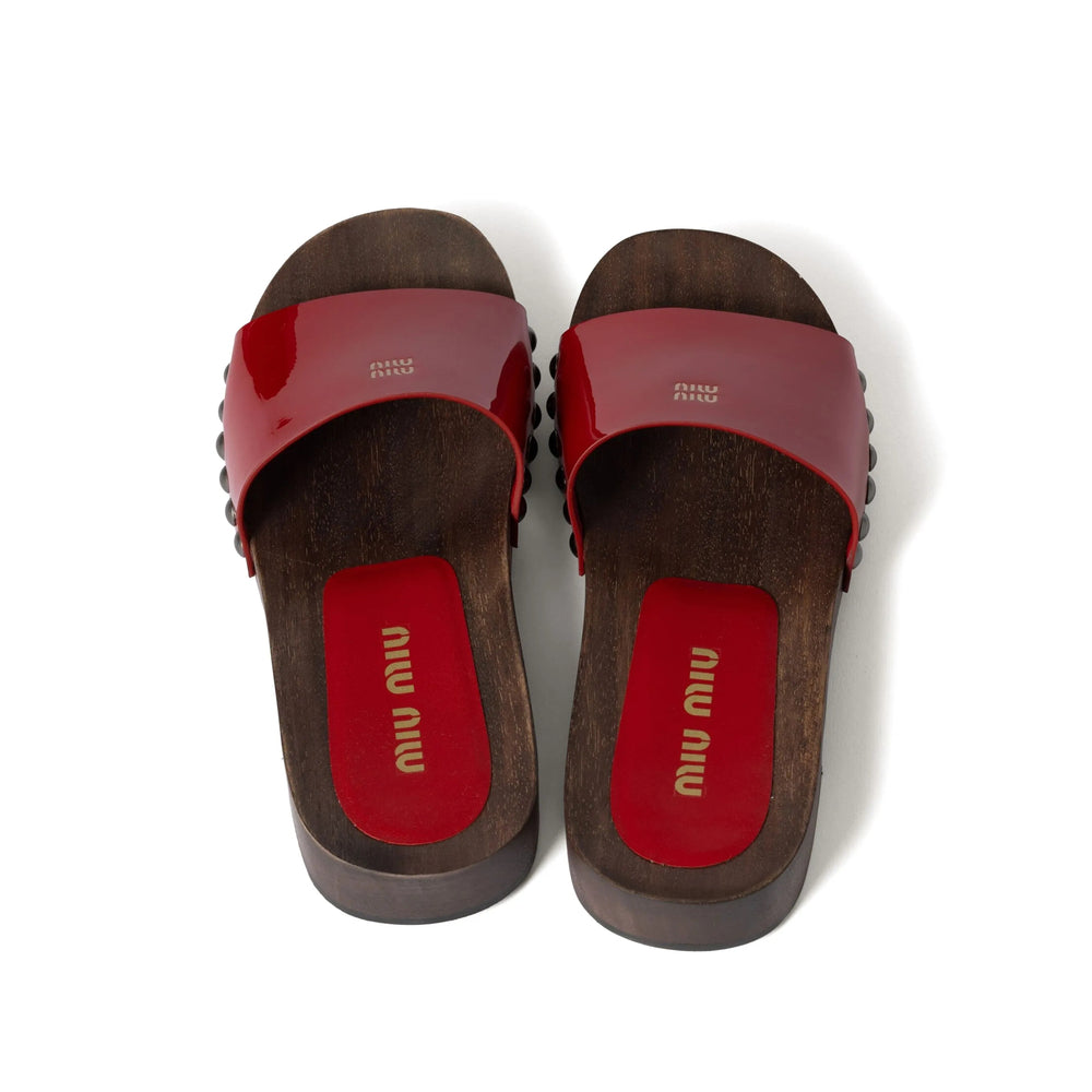 Miu Miu Red Sandals Women MIU MIU