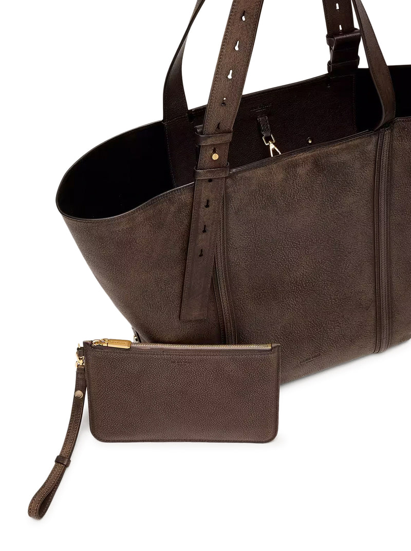 Golden Goose Deluxe Brand Women 24/7 East West Bag In Distressed Leather GOLDEN GOOSE