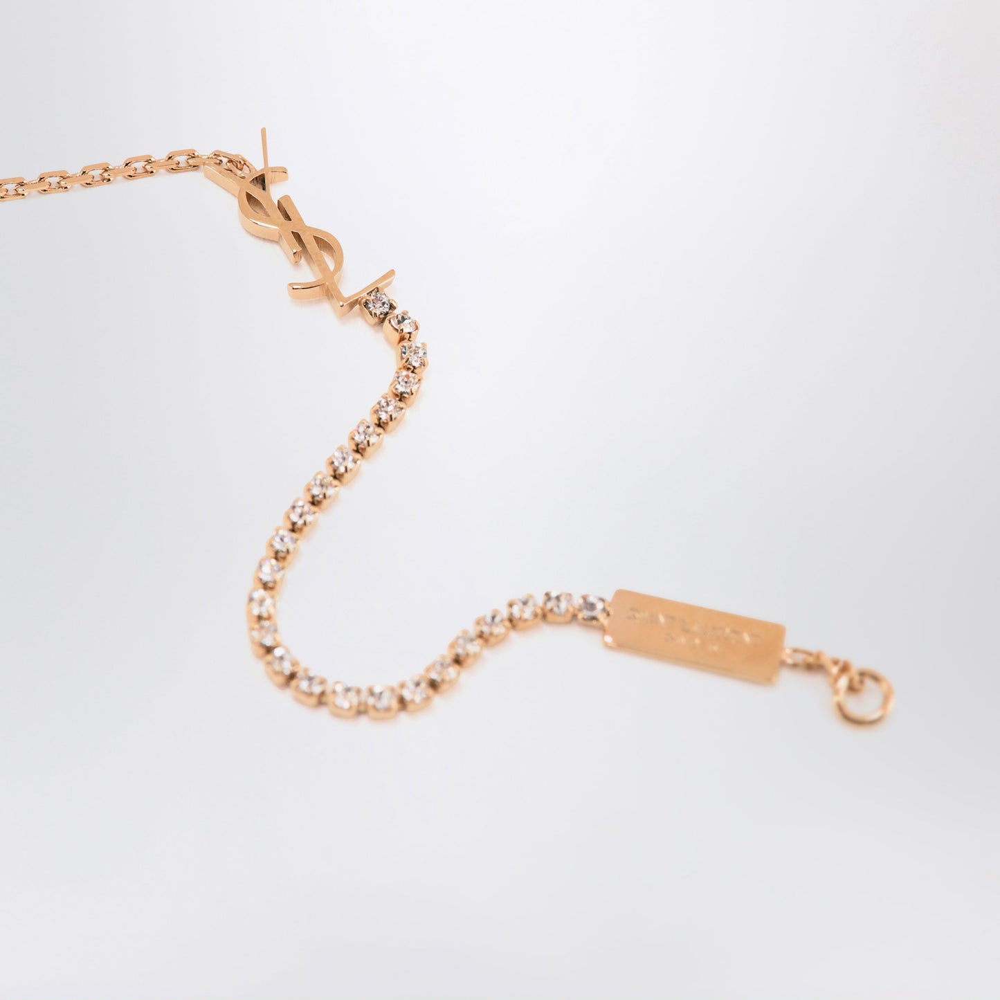 Saint Laurent Cassandre Charm Bracelet In Gold-Tone Metal Women SAINT LAURENT