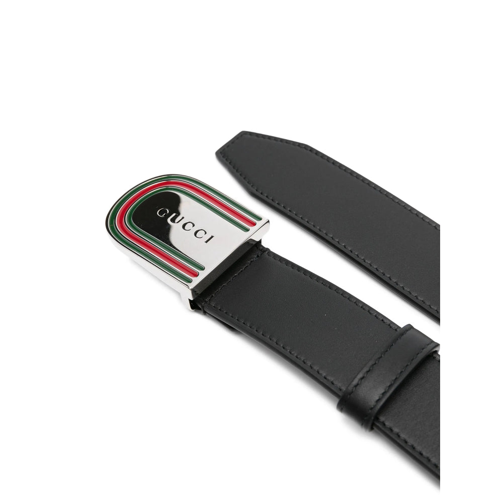 Gucci Black Belts Men GUCCI