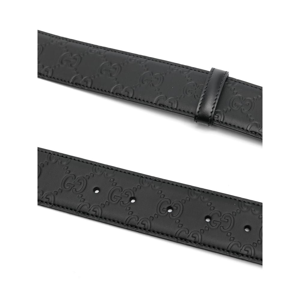 Gucci Black Belts Men GUCCI