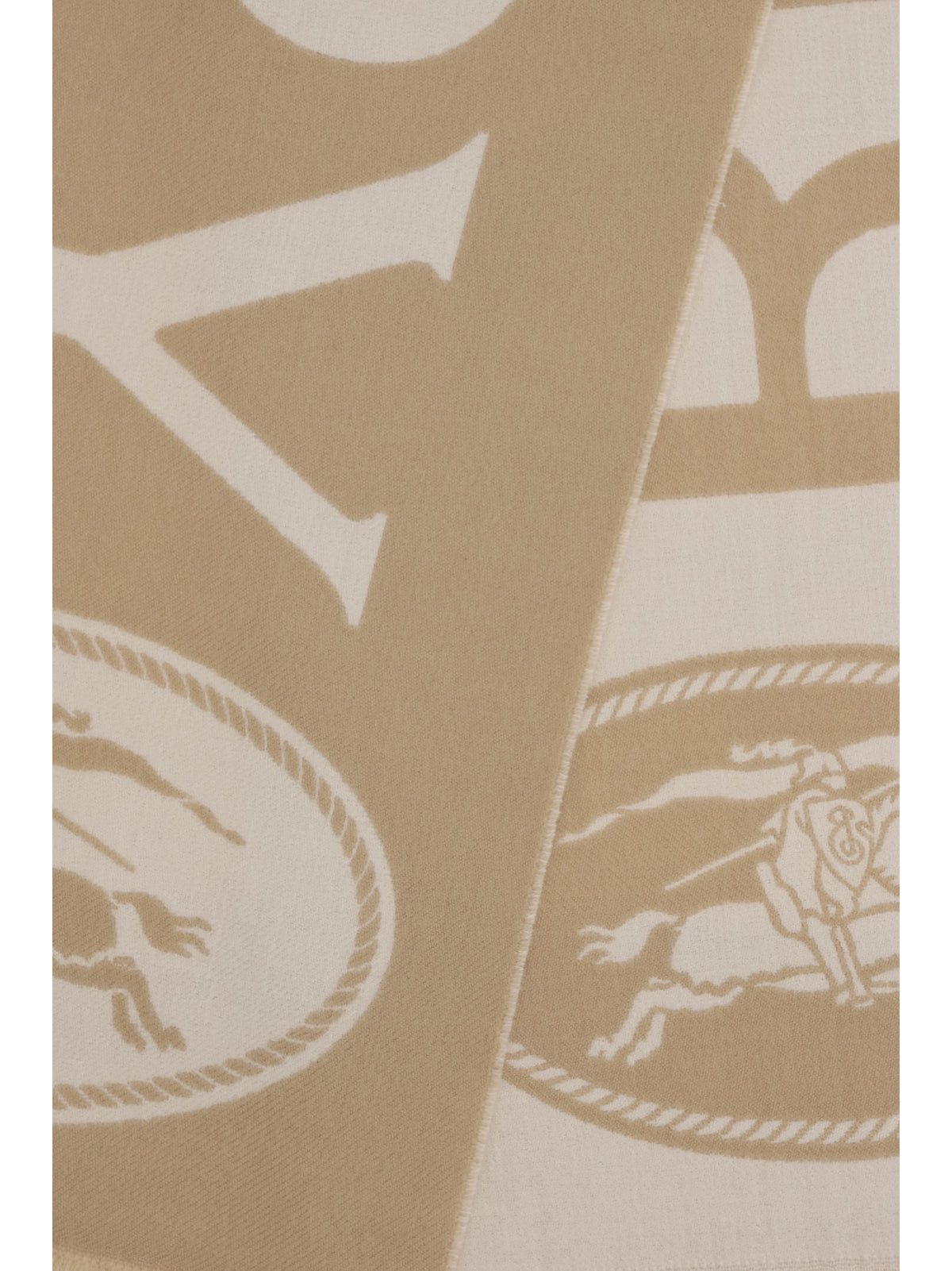 Burberry Men Logo Wool Scarf BURBERRY