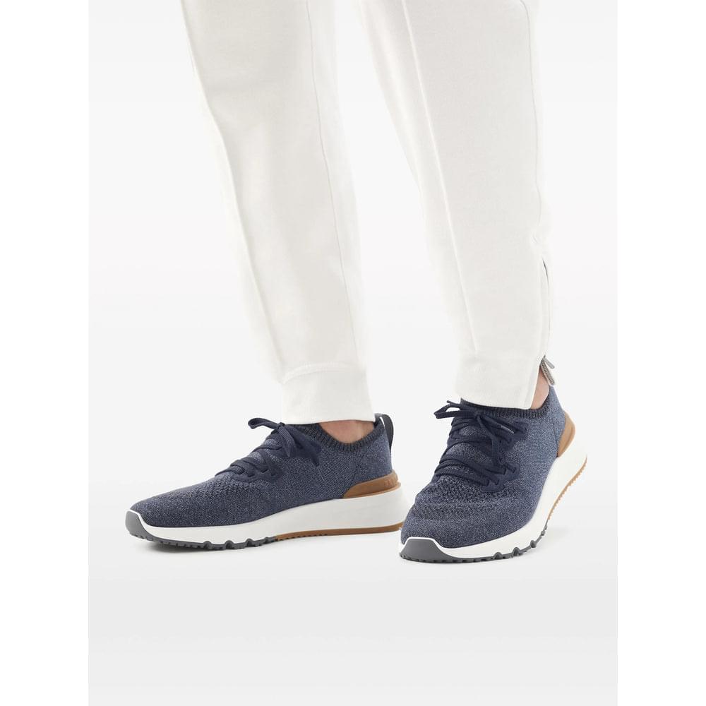 Brunello Cucinelli Blue Trainers - Low-Tops Men BRUNELLO CUCINELLI