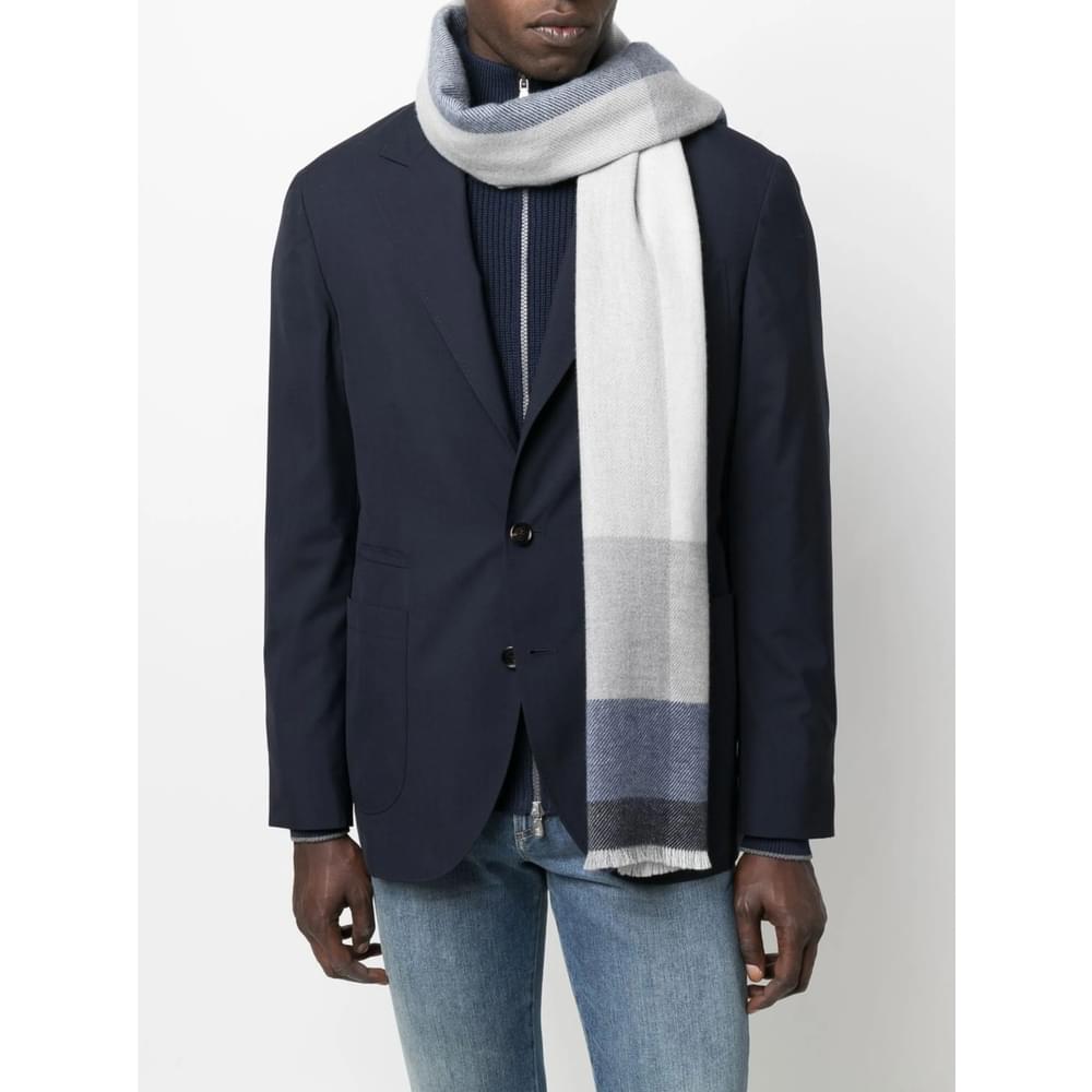 Brunello Cucinelli Blue Scarves Men BRUNELLO CUCINELLI