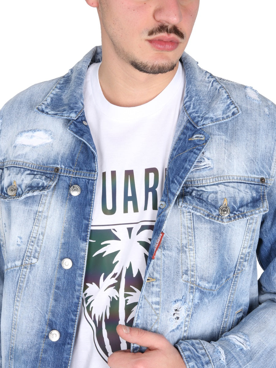 Dsquared Men T-Shirt D2 Caten's Beach DSQUARED2