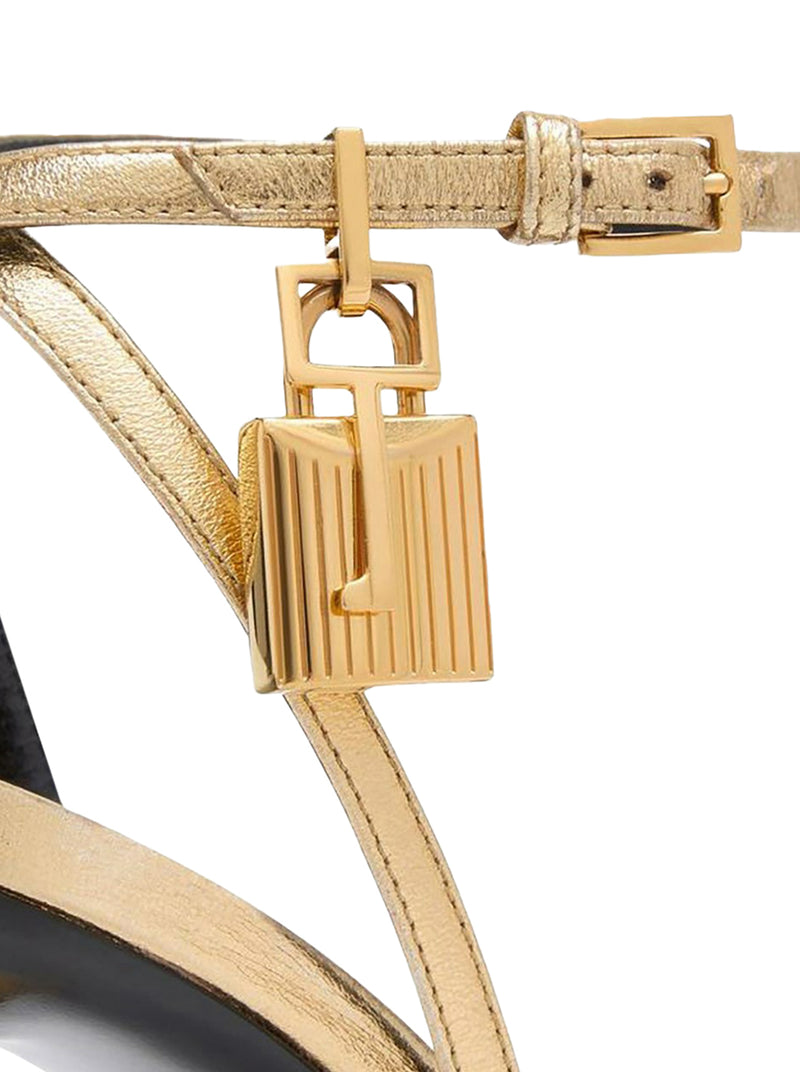 Tom Ford Women Golden Patent Leather Stiletto High Heel Pumps TOM FORD