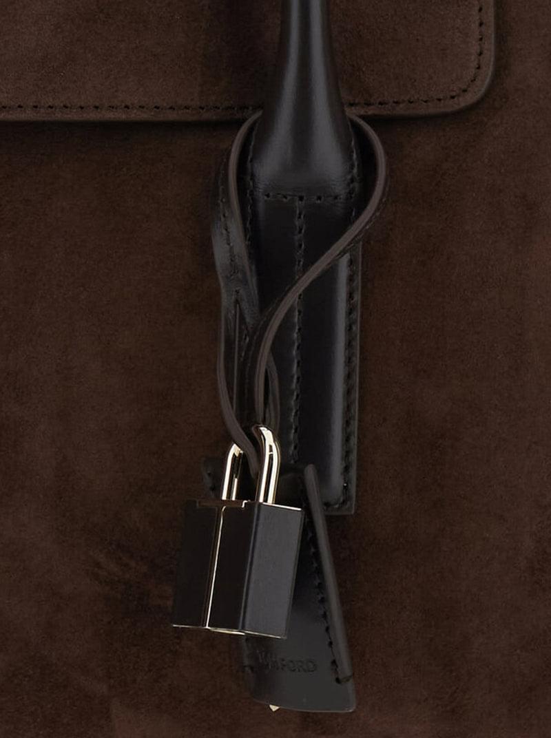 Tom Ford Women Large Eclipse Suede Bag TOM FORD