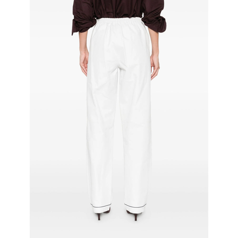 Prada White Trousers - Straight Trousers Women PRADA