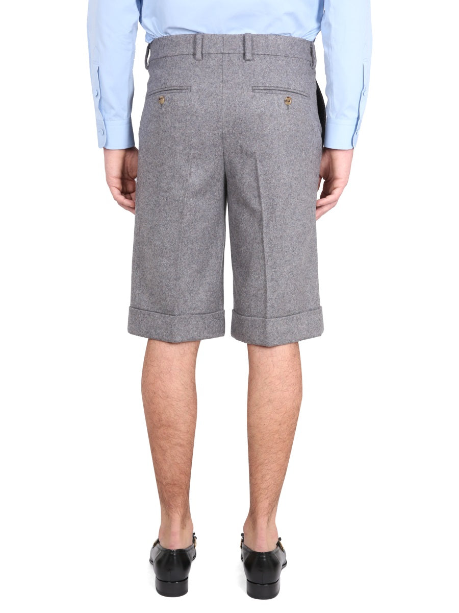 Gucci Men Melange Cloth Shorts GUCCI