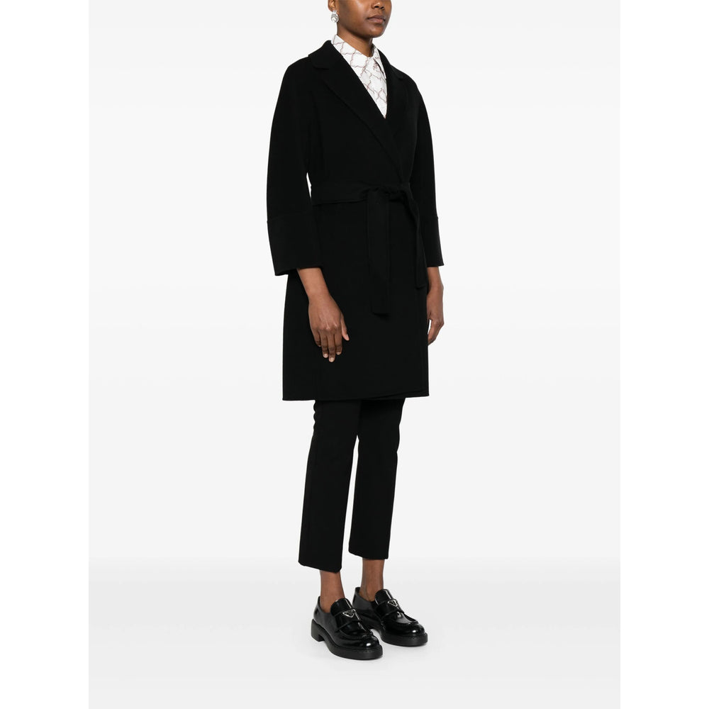 'S Max Mara Black Coats - Double Breasted & Peacoats Women S MAX MARA