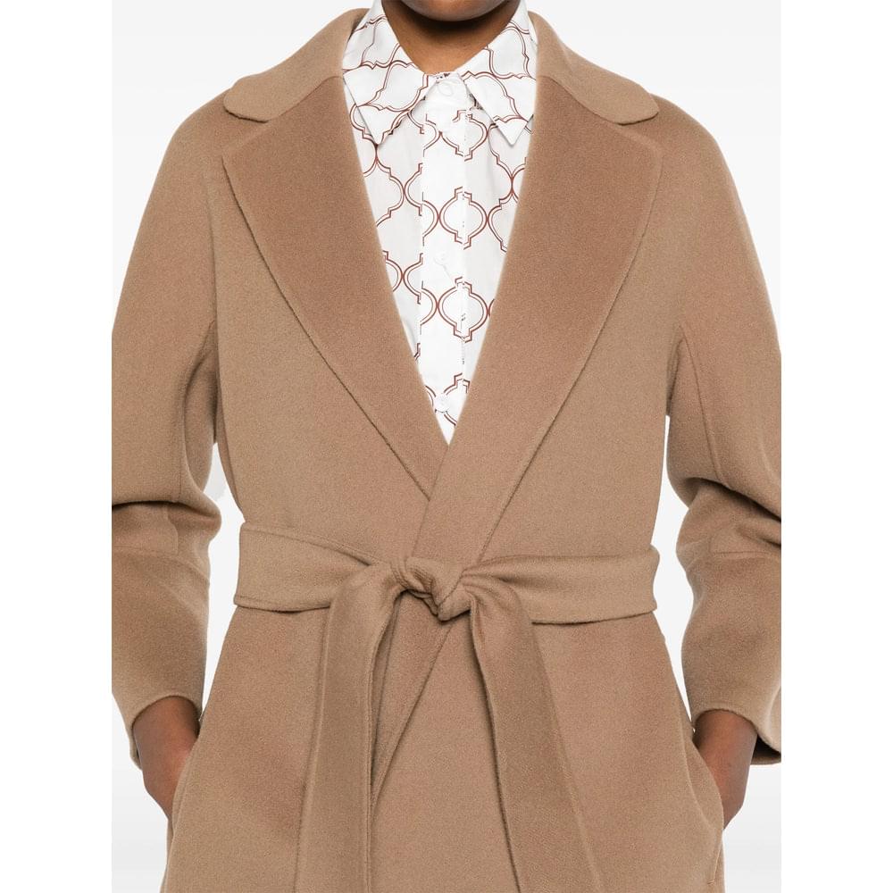 'S Max Mara Brown Coats - Double Breasted & Peacoats Women S MAX MARA