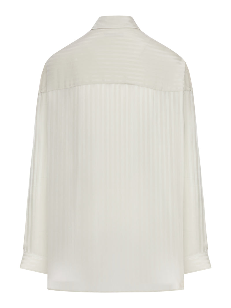 Balenciaga Women Tone-On-Tone Striped Shirt BALENCIAGA
