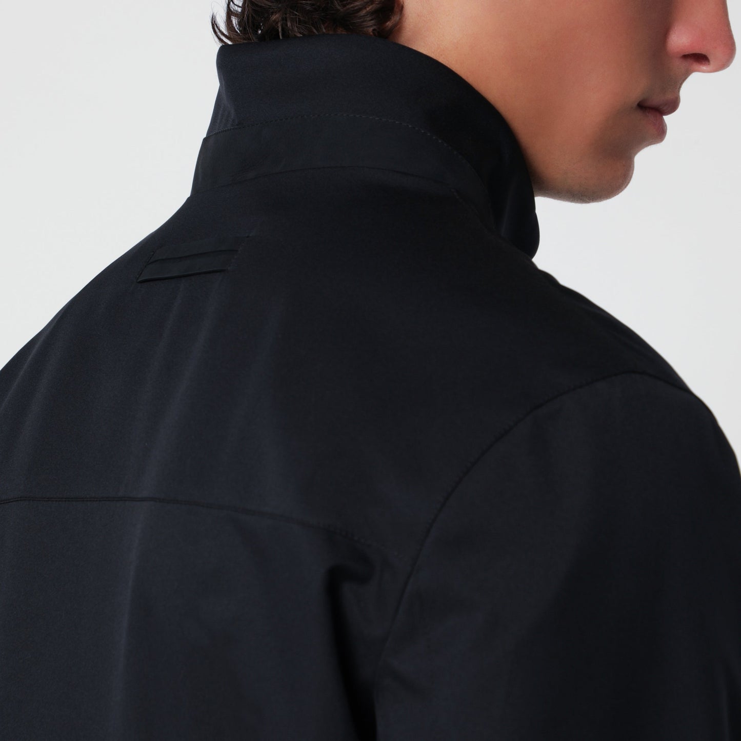 Zegna Navy Blue Zip-Up Jacket Men ZEGNA
