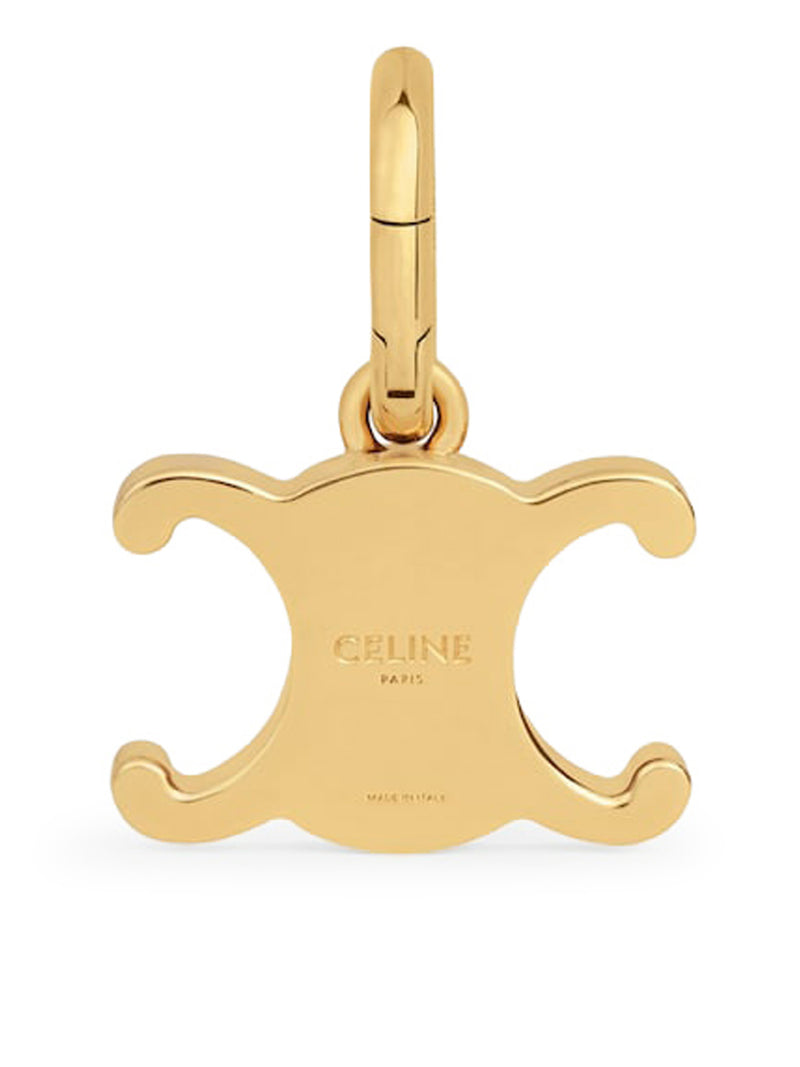 Celine Women Triomphe Celine Charms In Gold-Finished Brass CELINE