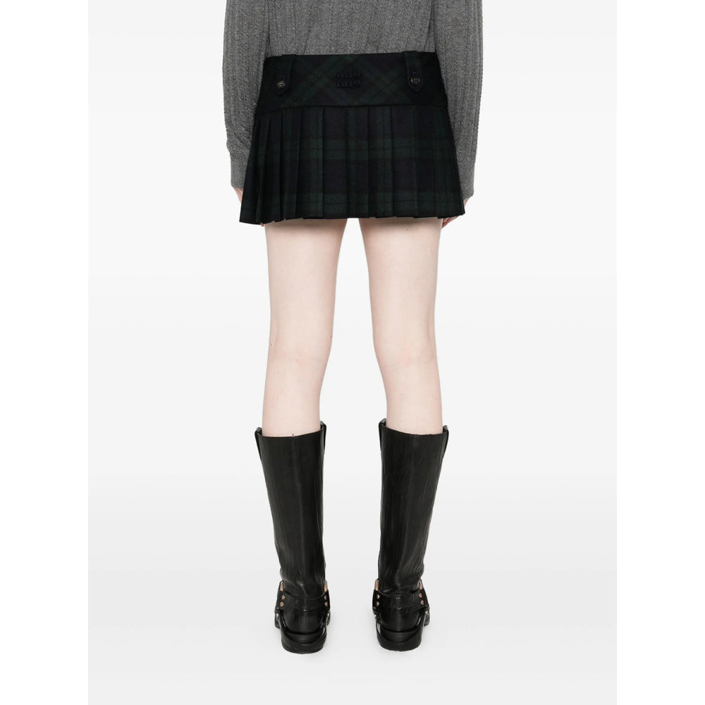 Miu Miu Blue Skirts - Pleated Skirts Women MIU MIU
