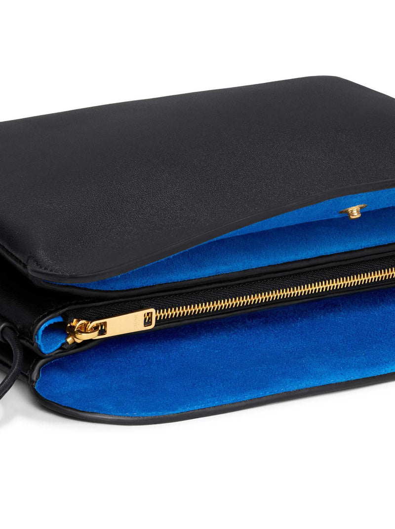 Celine Women Trio With Flap In Smooth Calfskin CELINE