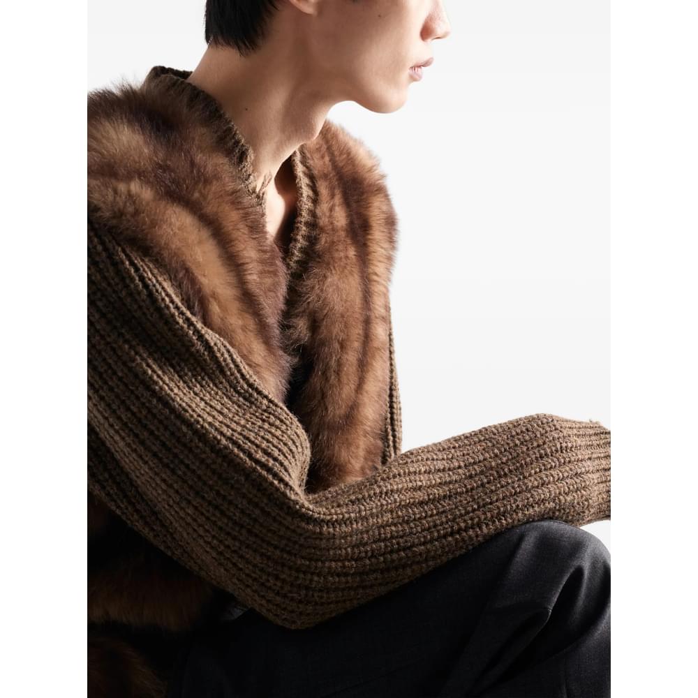 Prada Brown Sweaters & Knitwear - Cardigans Men PRADA