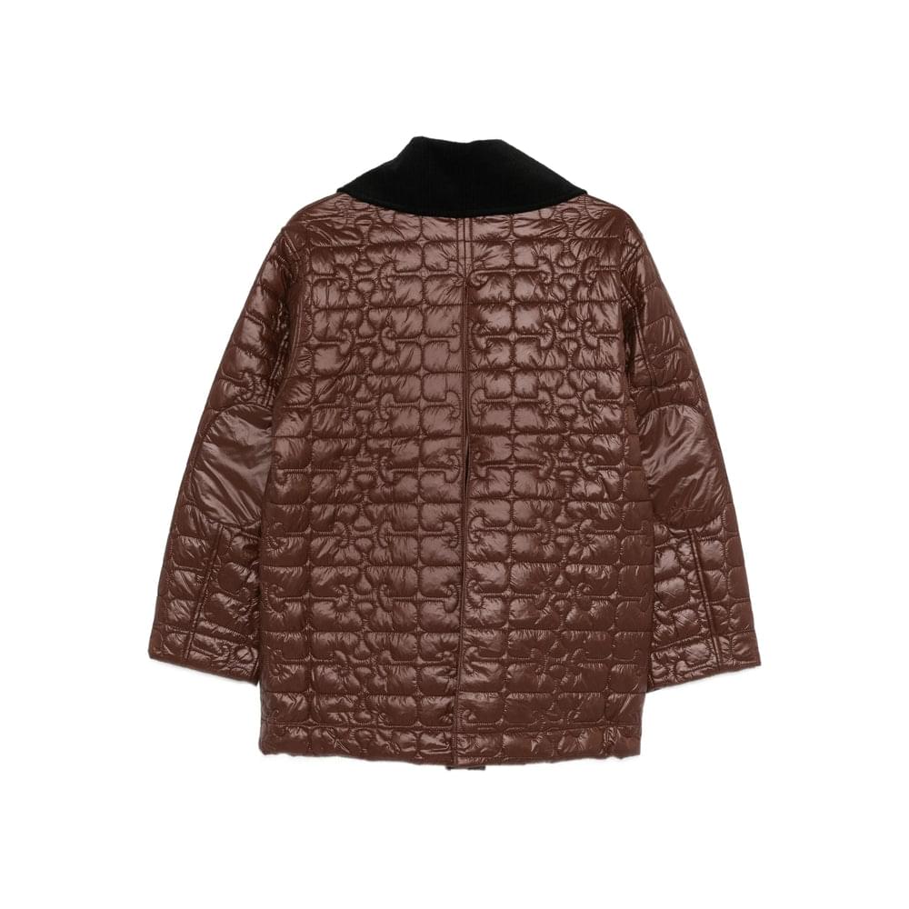 Ganni Brown Coats - Single Breasted Coats Women GANNI