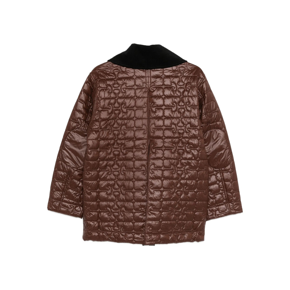 Ganni Brown Coats - Single Breasted Coats Women GANNI