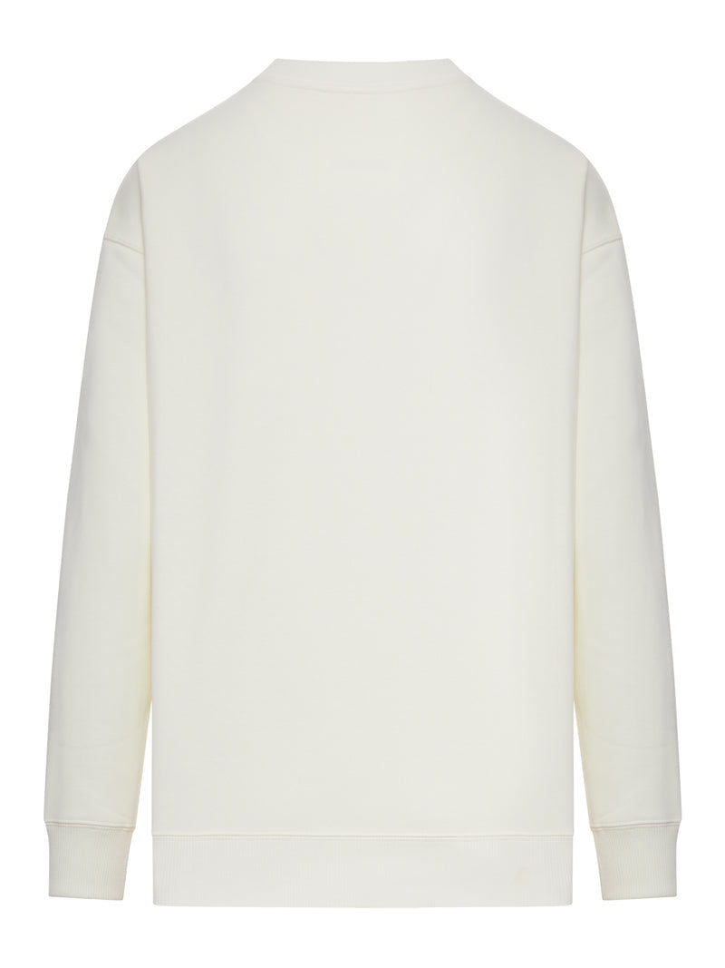 Jil Sander Women Crew Neck Cotton Sweatshirt With Logo JIL SANDER