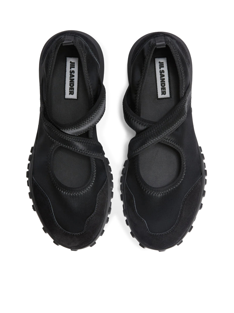 Jil Sander Women Moon Suede Ballet Flats JIL SANDER
