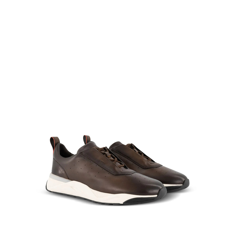 Santoni Brown Trainers - Low-Tops Men SANTONI