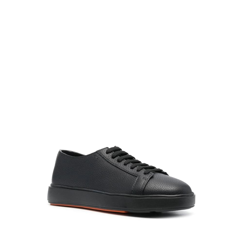 Santoni Black Trainers - Low-Tops Men SANTONI
