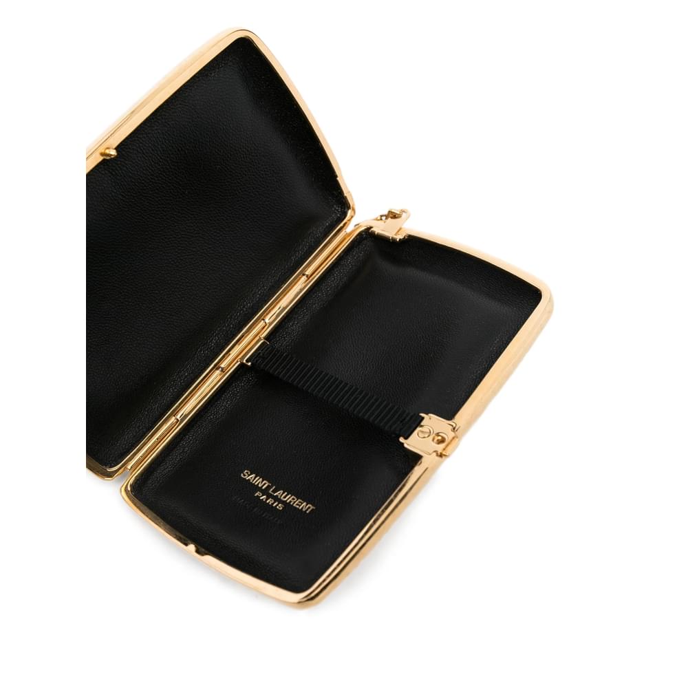 Saint Laurent Gold Travel Accessories Women SAINT LAURENT