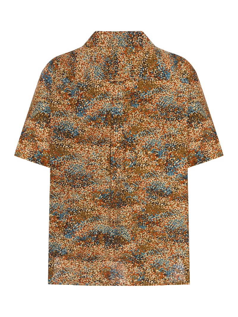Saint Laurent Men Micro-Patterned Shirt With A Dotted Effect SAINT LAURENT