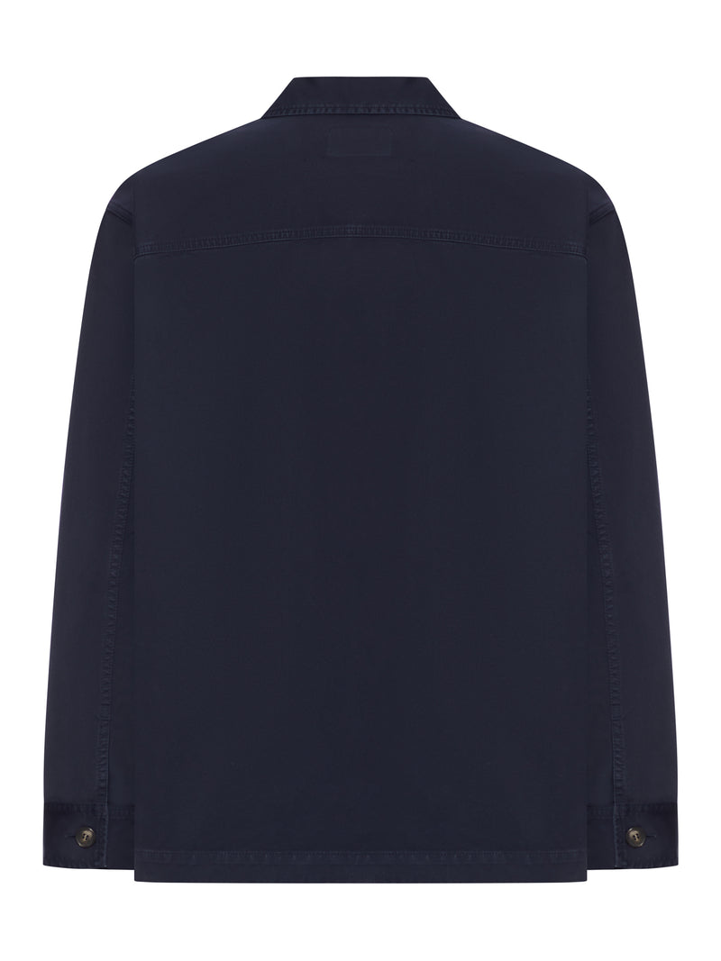 Saint Laurent Men Cassandre Overshirt In Cotton And Linen Gabardine SAINT LAURENT