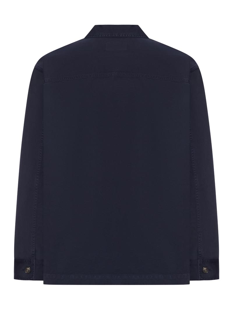 Saint Laurent Men Cassandre Overshirt In Cotton And Linen Gabardine SAINT LAURENT