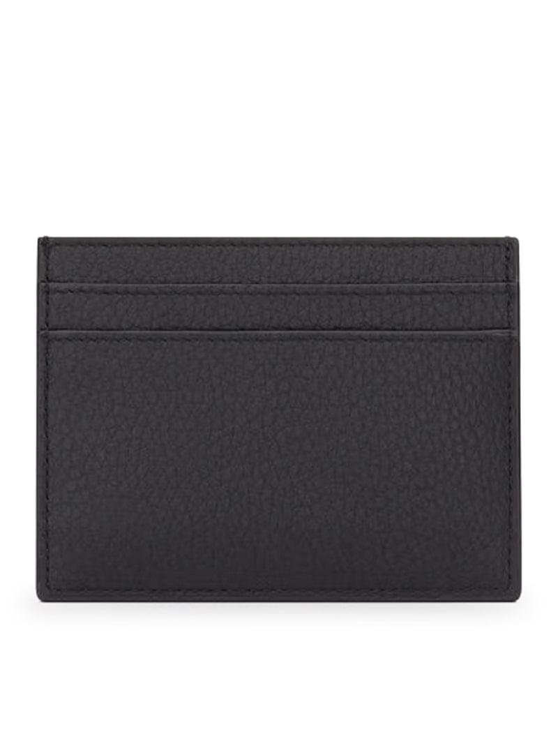 Saint Laurent Men Tiny Cassandre Hammered Leather Card Holder SAINT LAURENT