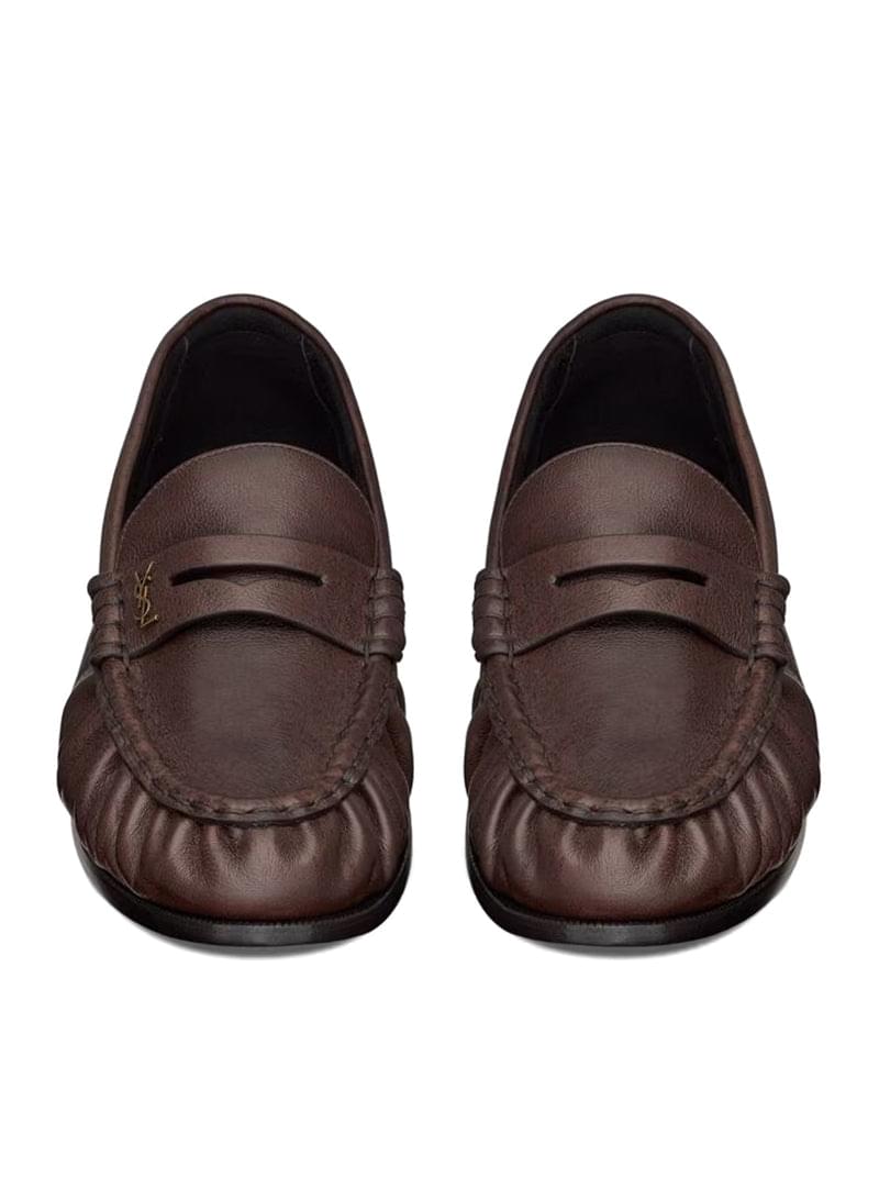 Saint Laurent Men Le Loafer Soft Moccasins In Matt Leather SAINT LAURENT