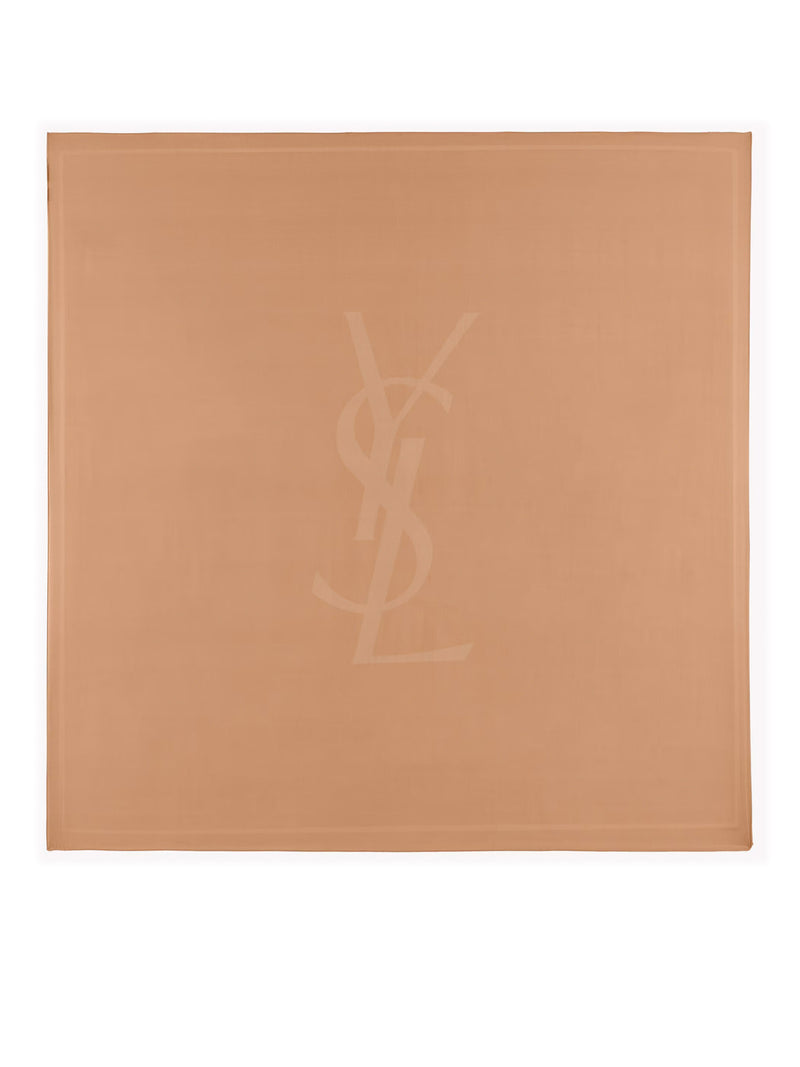 Saint Laurent Women Cassandre Square Scarf In Silk Charmeuse SAINT LAURENT