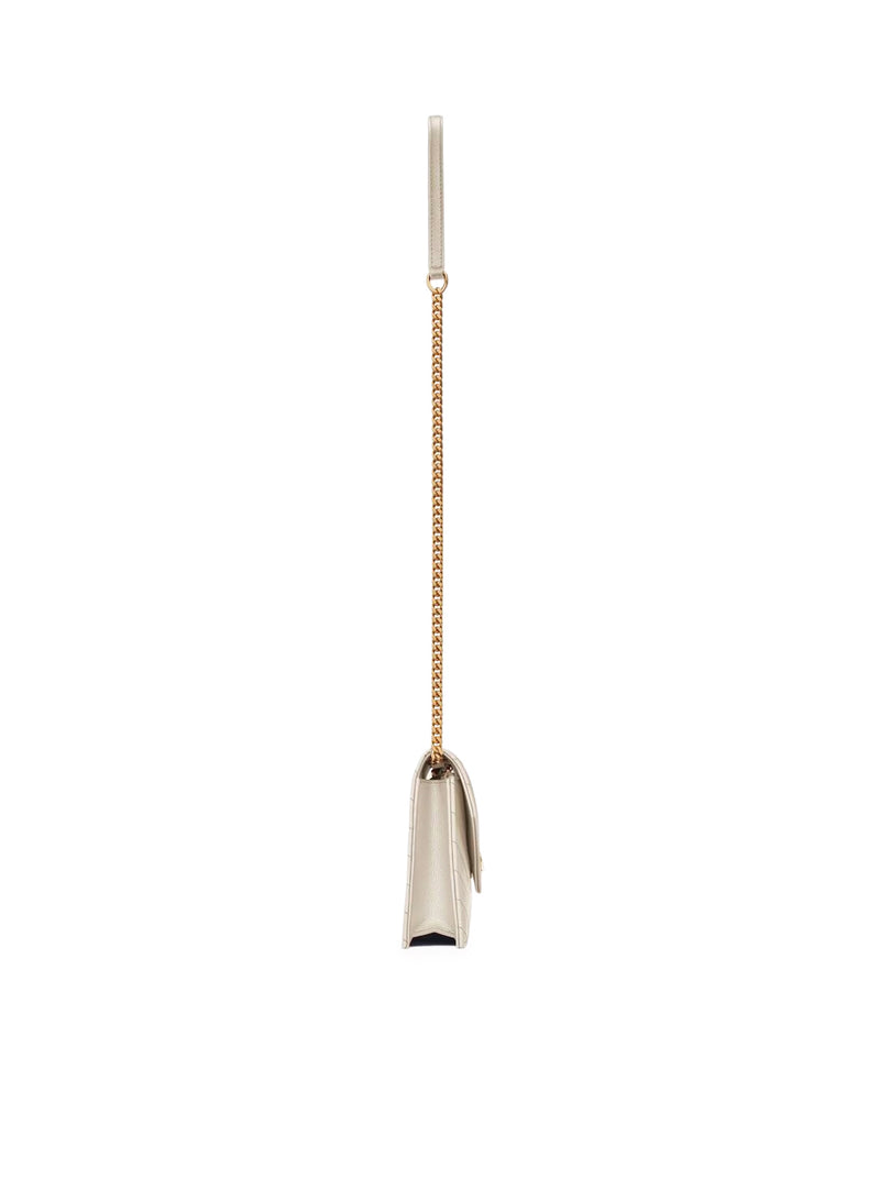 Saint Laurent Women Classic Cassandre Chain Envelope Clutch In Grain De Poudre Leather SAINT LAURENT