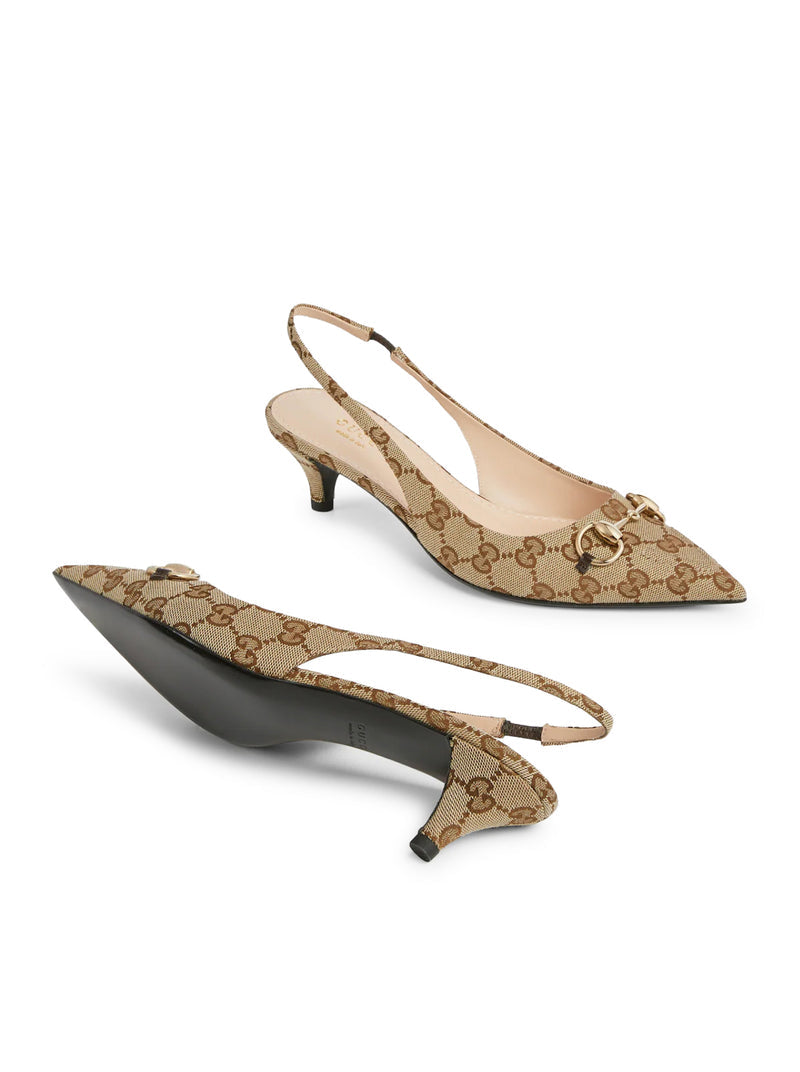Gucci Women Slingback Collection With Horse Hook GUCCI