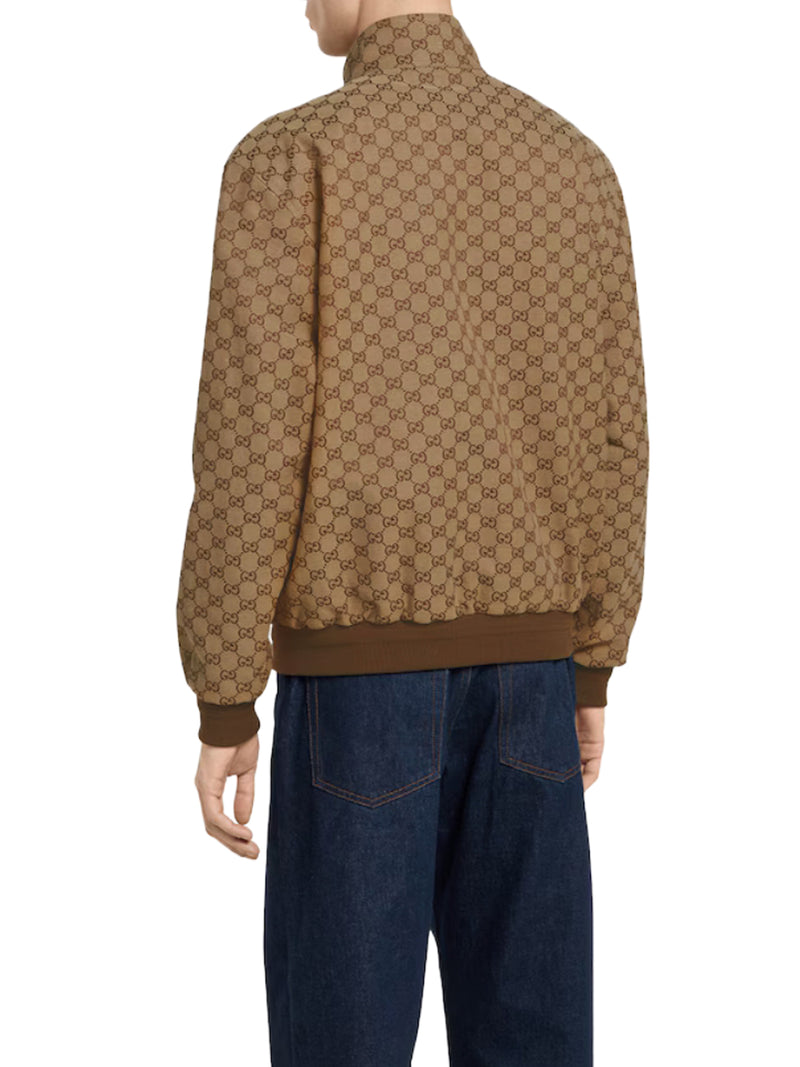 Gucci Men Gg Fabric Bomber Jacket GUCCI