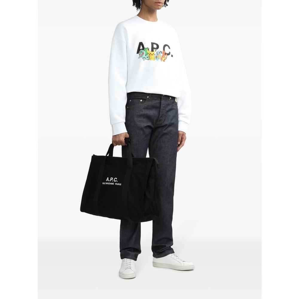A.P.C. Black Tote Bags Men A.P.C.