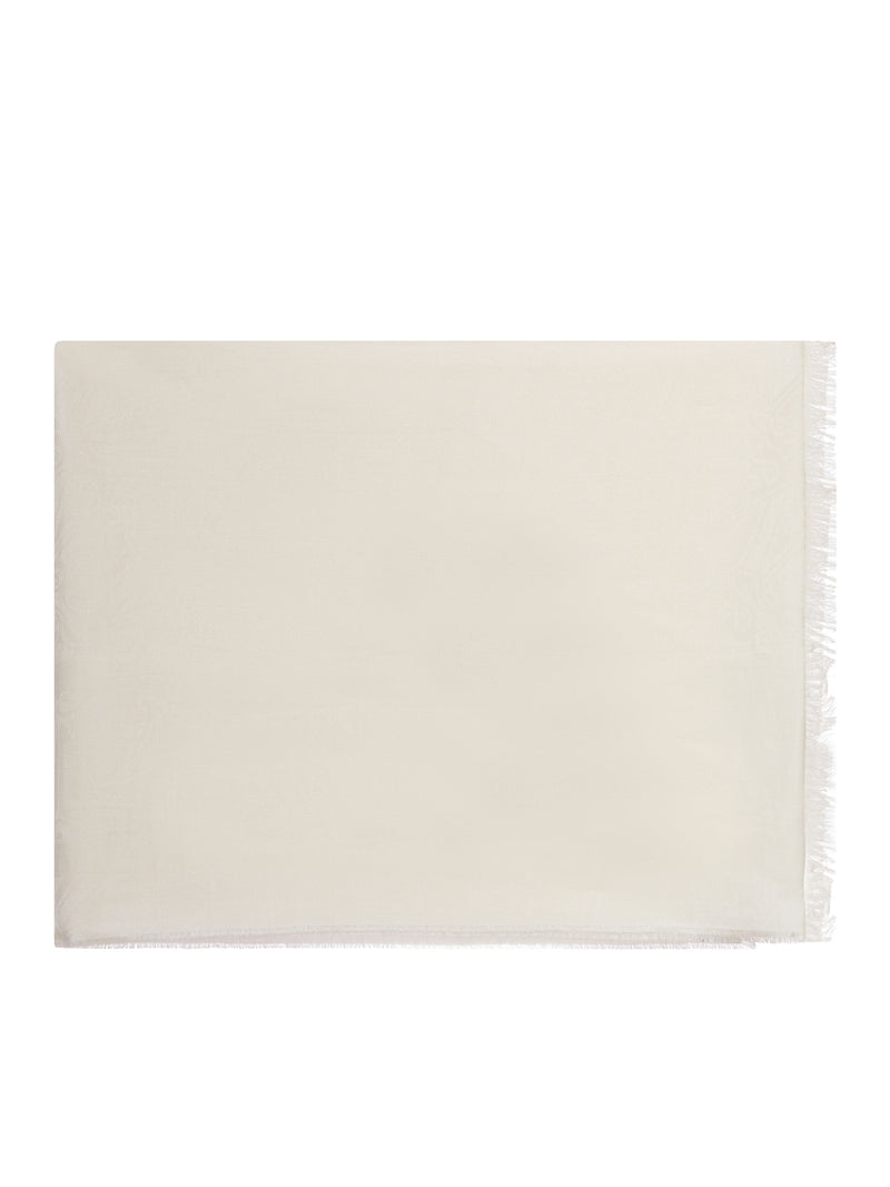 Max Mara Women Vetusta Wool And Silk Scarf With Jacquard Logo MAX MARA