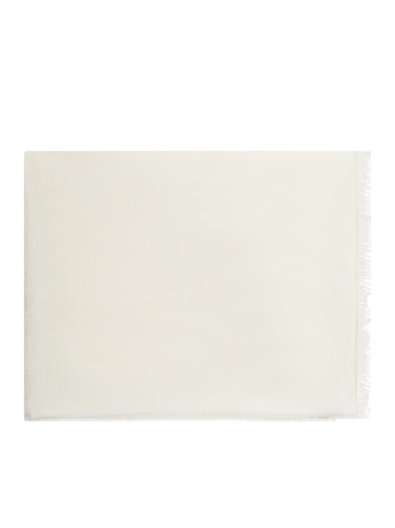 Max Mara Women Vetusta Wool And Silk Scarf With Jacquard Logo MAX MARA