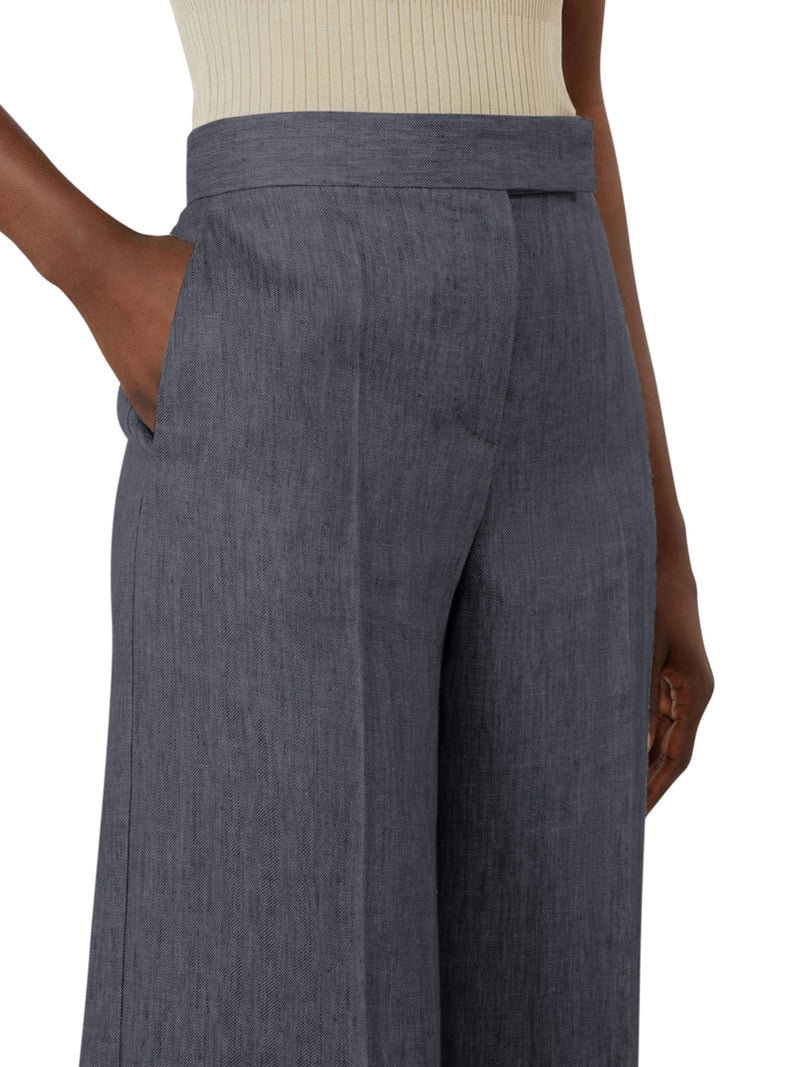 Max Mara Women Chevron Linen Batavia Trousers MAX MARA